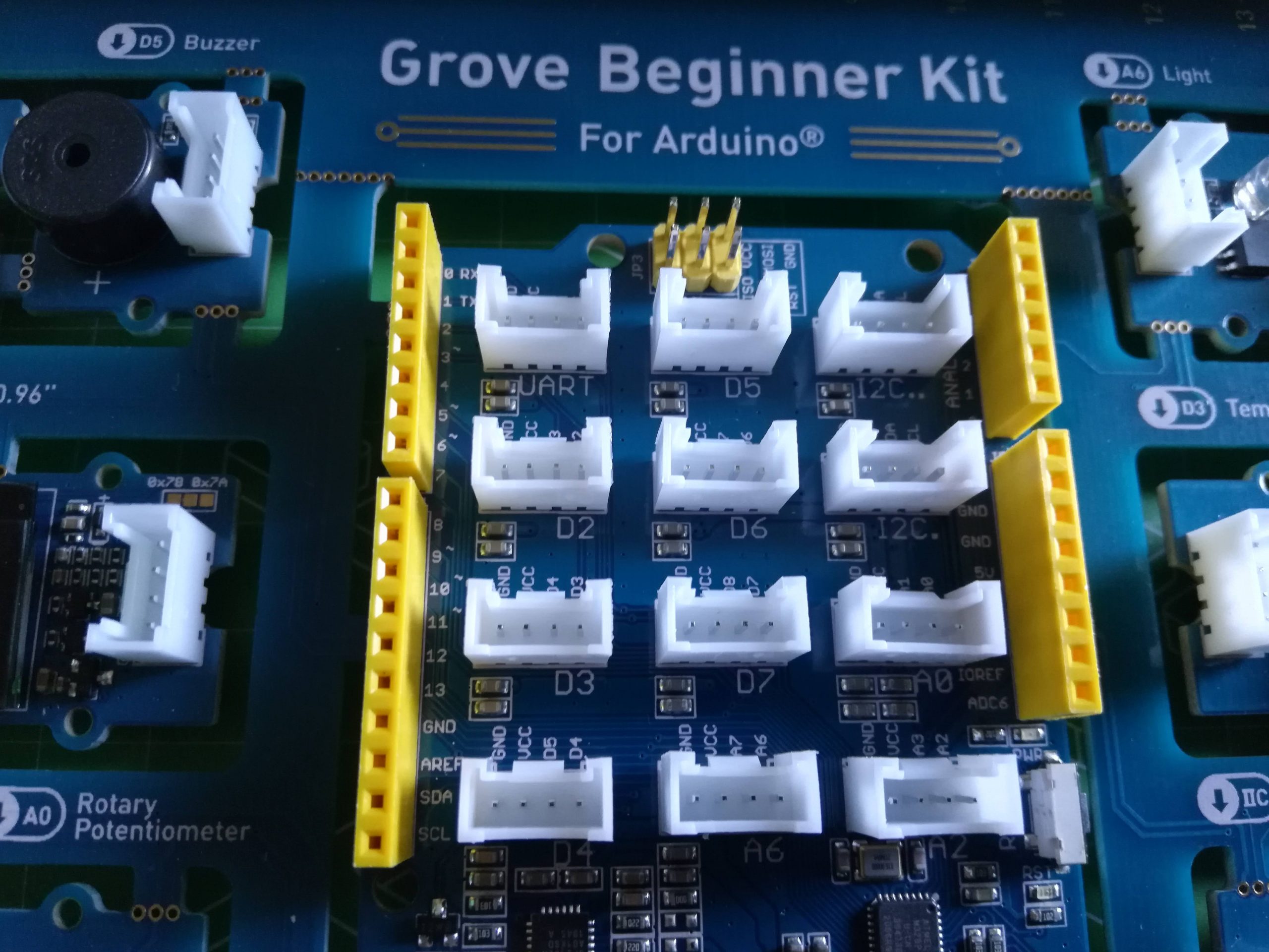 Basic Electronics Starter Kit: Beginner's proto kit with sensors and  components